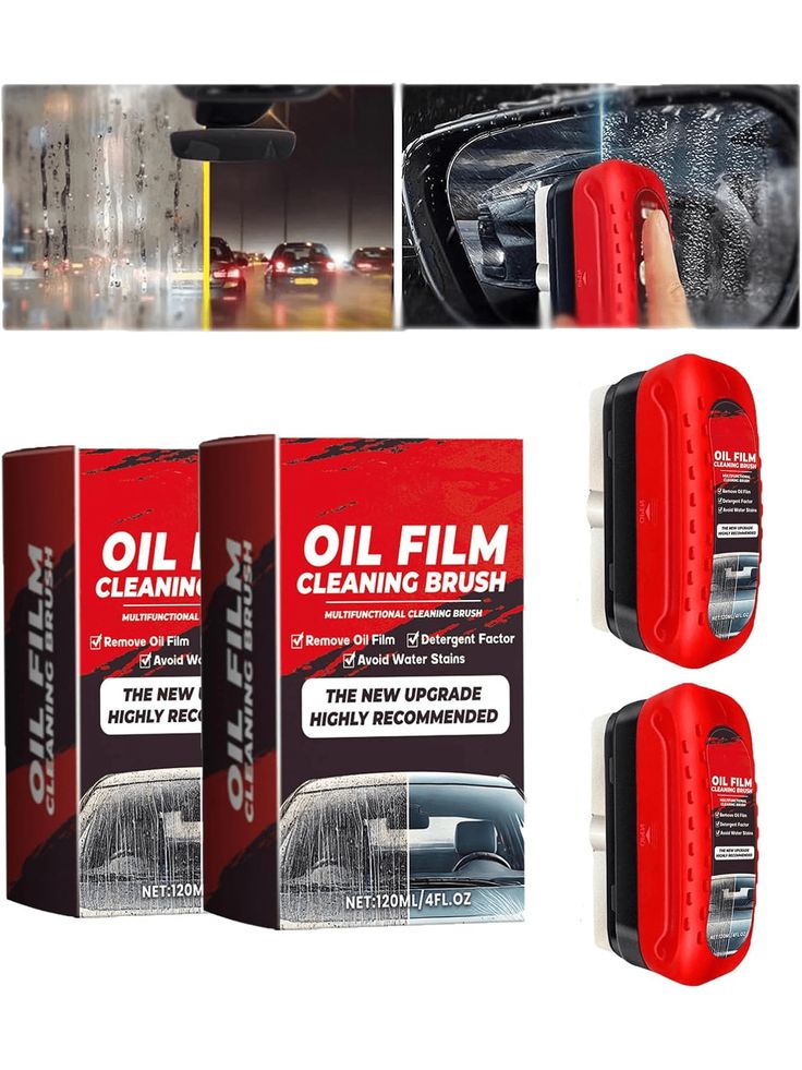 Windshield Oil Film Remover – Glass Cleaner & Visibility Booster