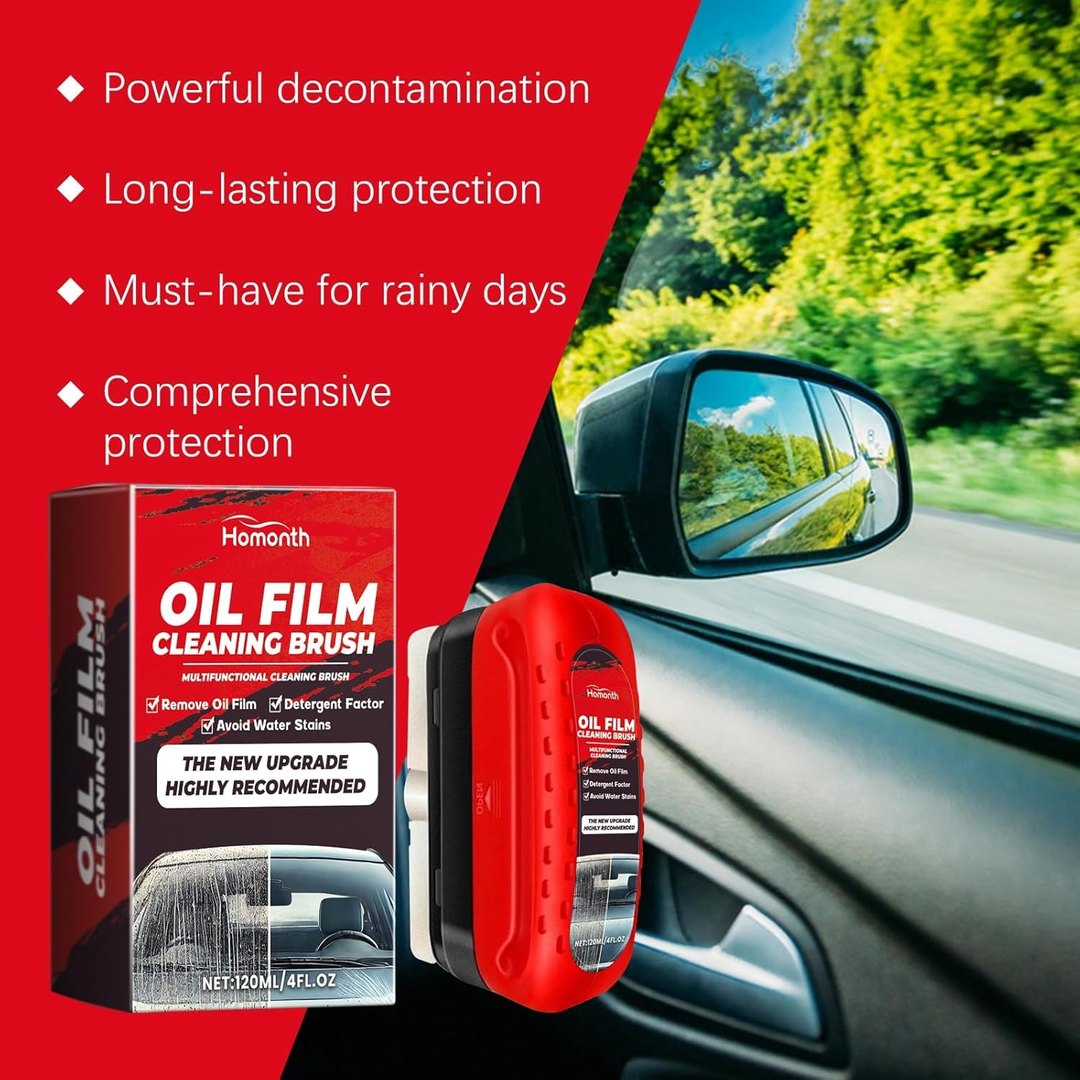 Windshield Oil Film Remover – Glass Cleaner & Visibility Booster