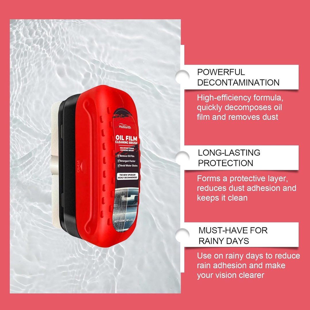 Windshield Oil Film Remover – Glass Cleaner & Visibility Booster