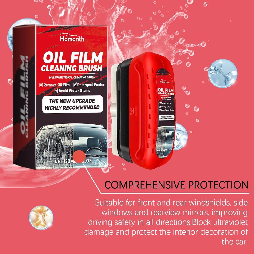 Windshield Oil Film Remover – Glass Cleaner & Visibility Booster